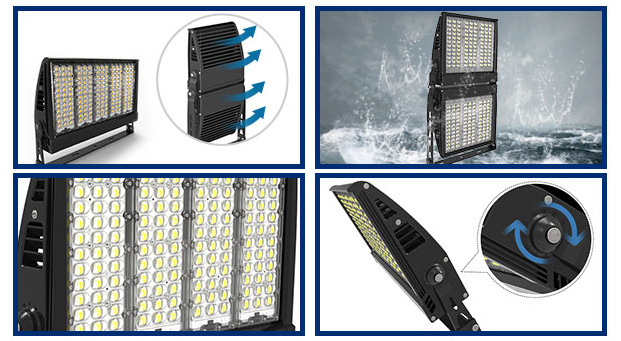 Ventajas de la luz de inundación montada en la pared 150LM/W LED