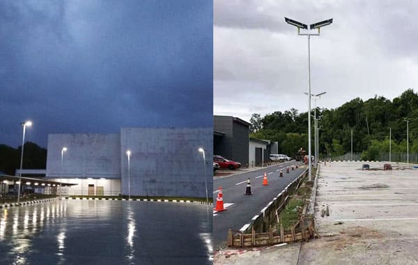 Farolas solares y luces solares de inundación en Brunei