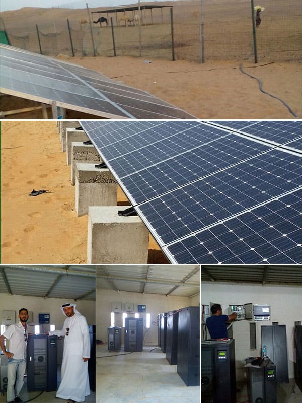 80kw Off-grid Solar Power System in Saudi Arabia