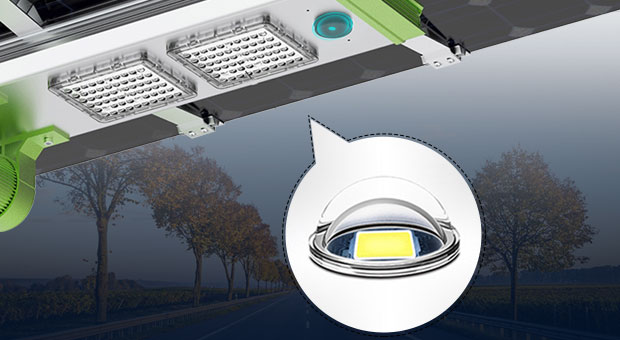 Ventajas de la luz de calle solar dividida del panel de doble cara de 150W 200W (SLX)