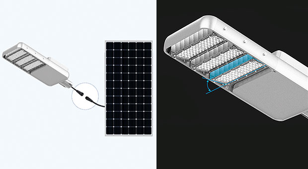 Ventajas de la luz de calle solar dividida en ángulo ajustable (SSL-I)