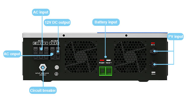 Ventajas del inversor solar híbrido MPPT PRO 3.6KW-6.2KW