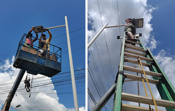 Las Filipinas compraron e instalaron farolas solares ISSLC