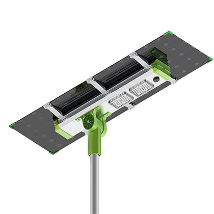 150W 200W panel de doble cara Luz de calle solar dividida (SLX)