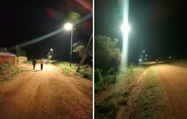 76 juegos de luces de calle solares SLV en Kenia