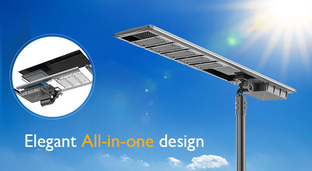 Ventajas de la luz de calle solar de la batería Lifepo4 ajustable todo en uno (AN-SLZ2)