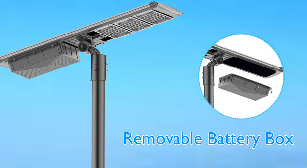 Ventajas de la luz de calle solar de la batería Lifepo4 ajustable todo en uno (AN-SLZ2)