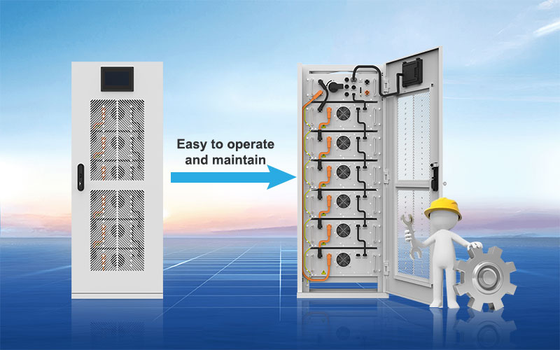 Ventajas comerciales de alto voltaje de la batería de litio 60KWH 30KW