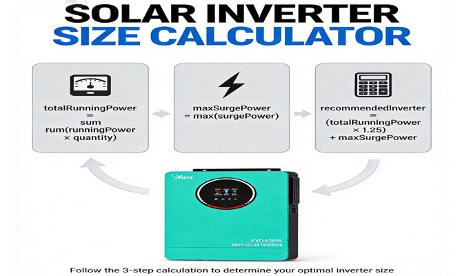 Calculadora de tamaño de inversor