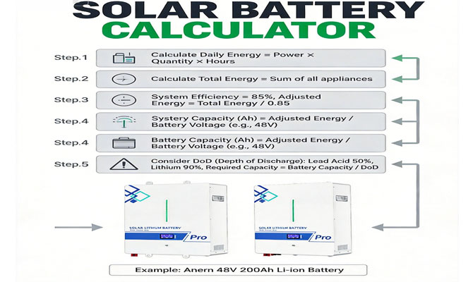 calculadora de batería solar