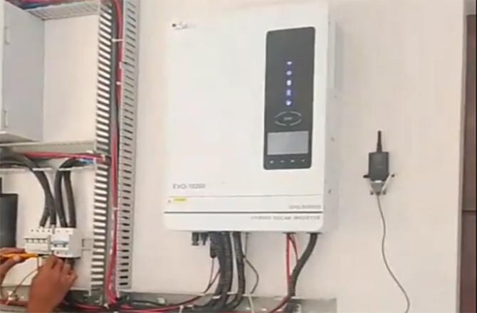 Sistema de inversor híbrido Anern de 10.2kW en Filipinas