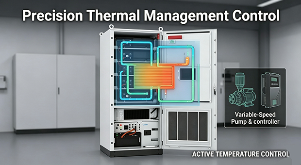 Ventajas del armario integrado de almacenamiento de energía con refrigeración líquida industrial y comercial (105KW/125KW)