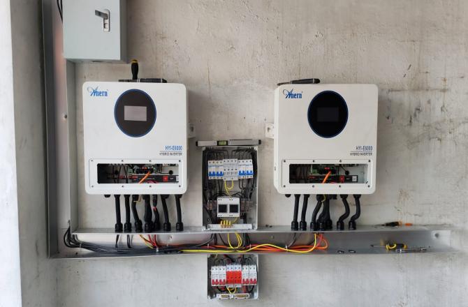 Caso de estudio del proyecto de inversores solares de Anern Filipinas: solución de inversor solar híbrido HYI-S y HYI-E de 6kW