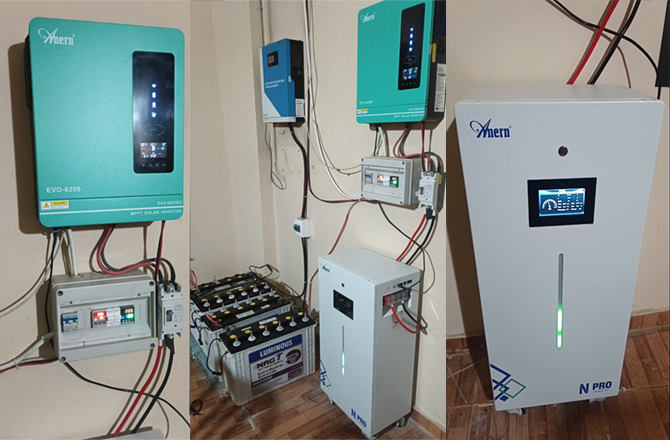 Pantalla táctil de batería de litio e inversor híbrido EVO en Líbano