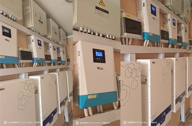 Solución de energía fuera de red de 20kW para Uganda con batería de litio de montaje en pared AN‑LPB‑NPLUS 51,2V 200Ah