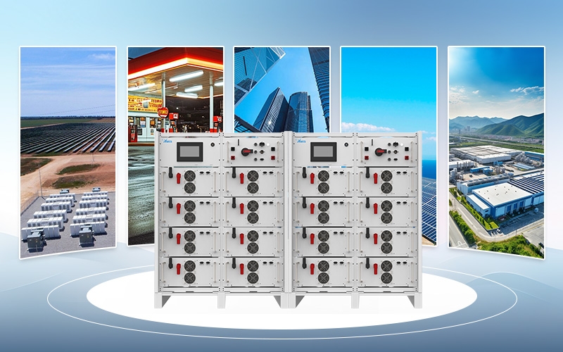 Ventajas de la batería de litio de alta tensión comercial de 114KWH 50KW