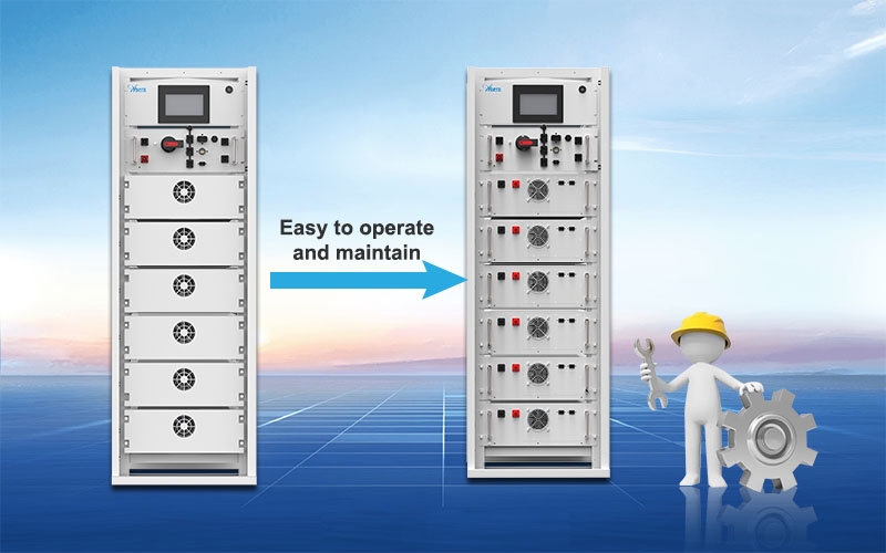 Ventajas de la batería de litio comercial de alta tensión de 60KWH y 30KW