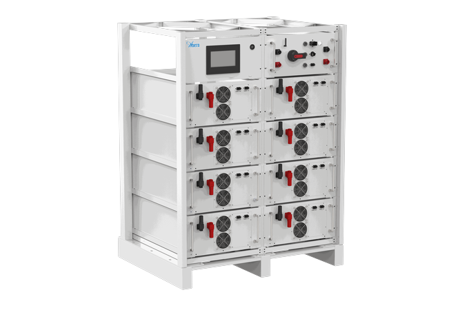 Batería de litio de alta tensión comercial de 114KWH 50KW